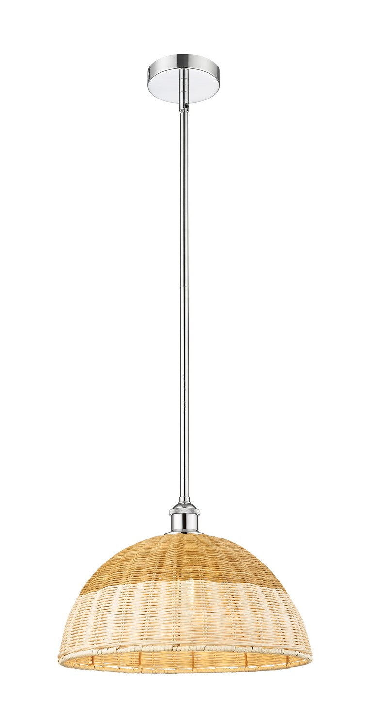 Innovations 616-1S-PC-NBD2-16-NAT One Light Mini Pendant, Polished Chrome