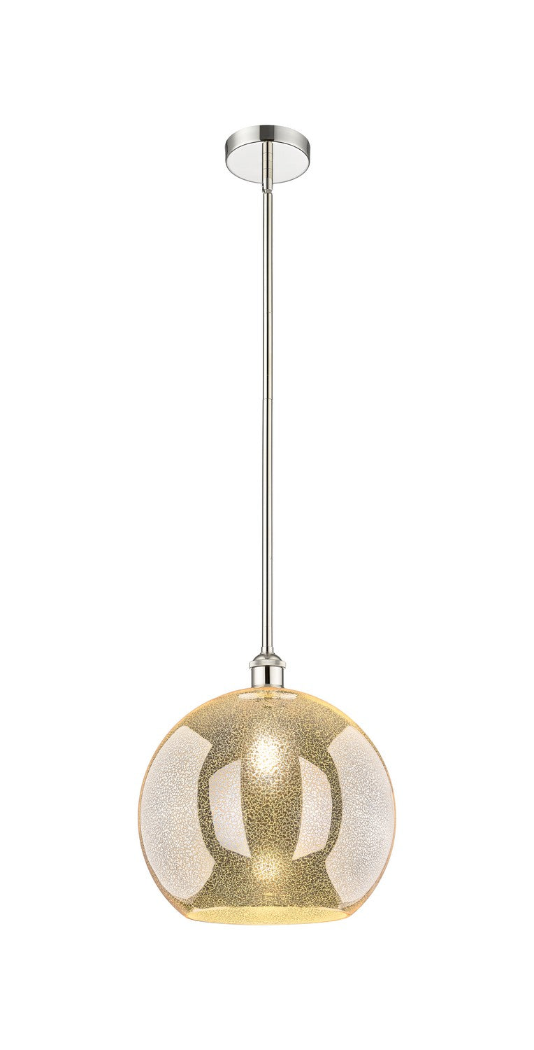 Innovations 616-1S-PN-G128-14 One Light Pendant, Polished Nickel