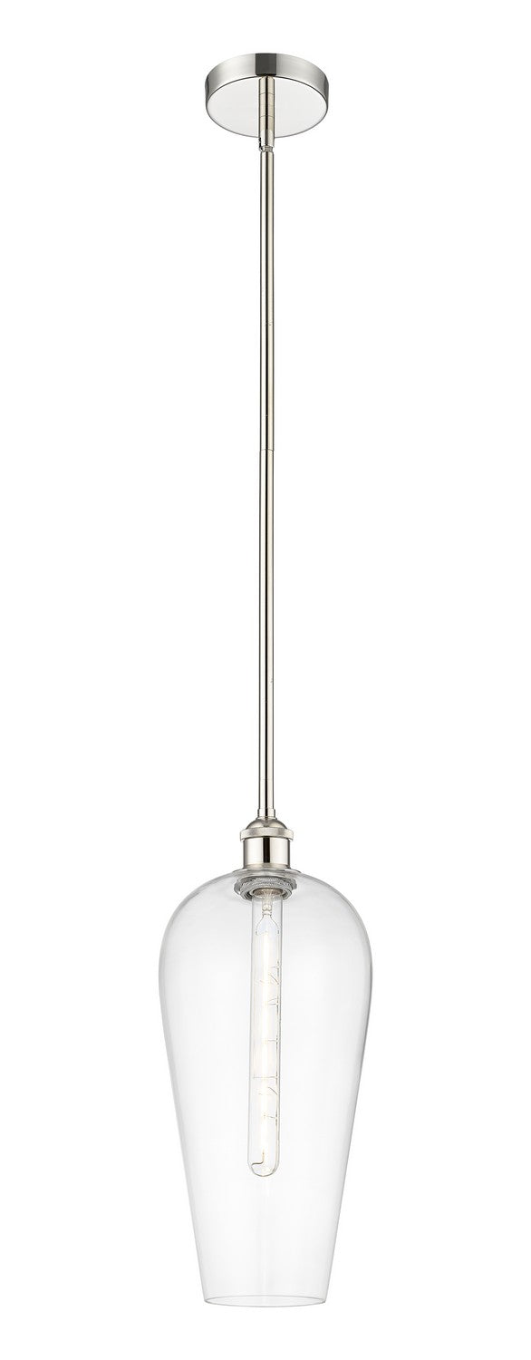 Innovations 616-1S-PN-G456-8CL One Light Mini Pendant, Polished Nickel