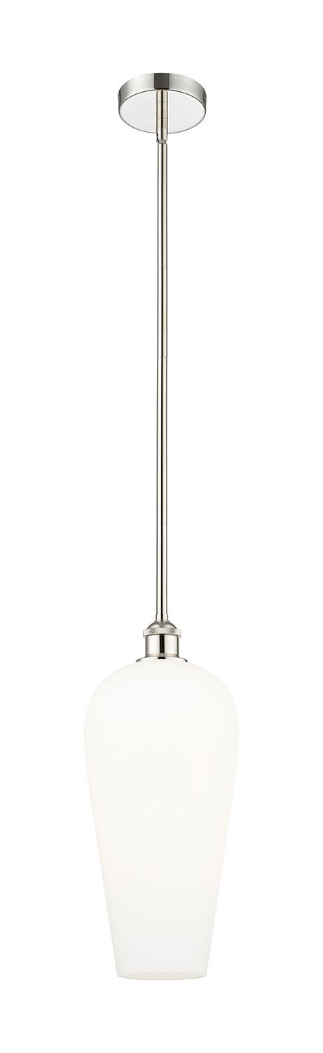 Innovations 616-1S-PN-G456-8WH One Light Mini Pendant, Polished Nickel