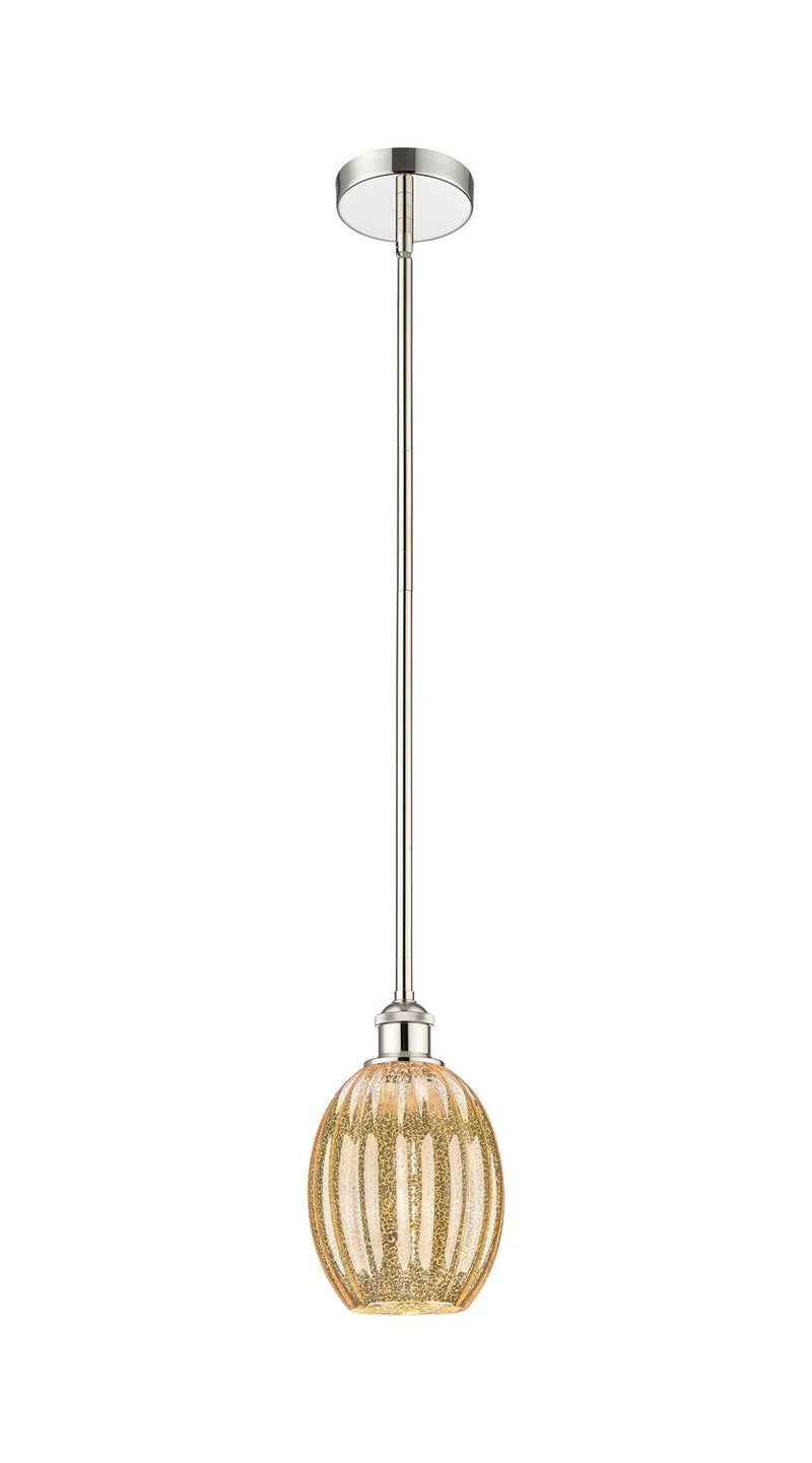 Innovations 616-1S-PN-G459-6ME One Light Mini Pendant, Polished Nickel