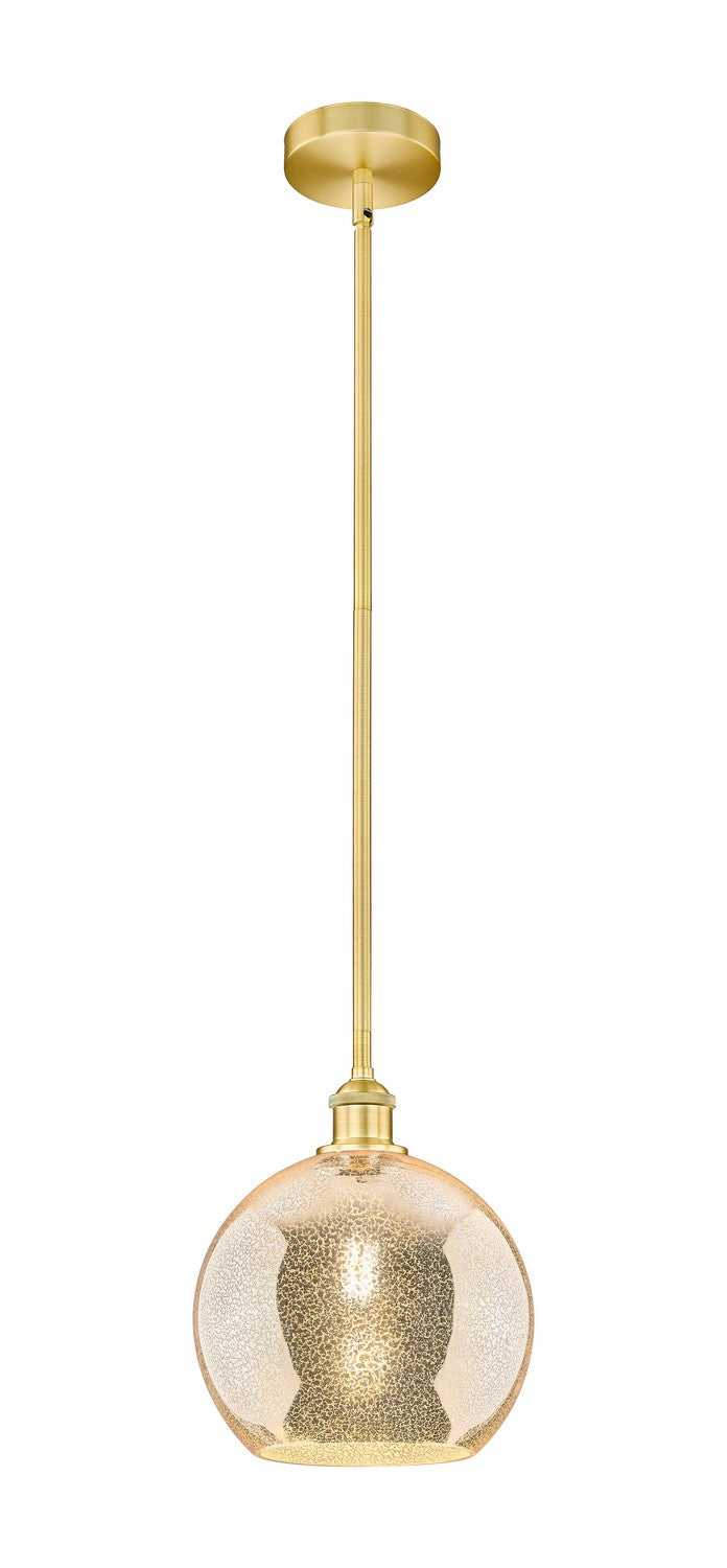 Innovations 616-1S-SG-G128-10 One Light Mini Pendant, Satin Gold
