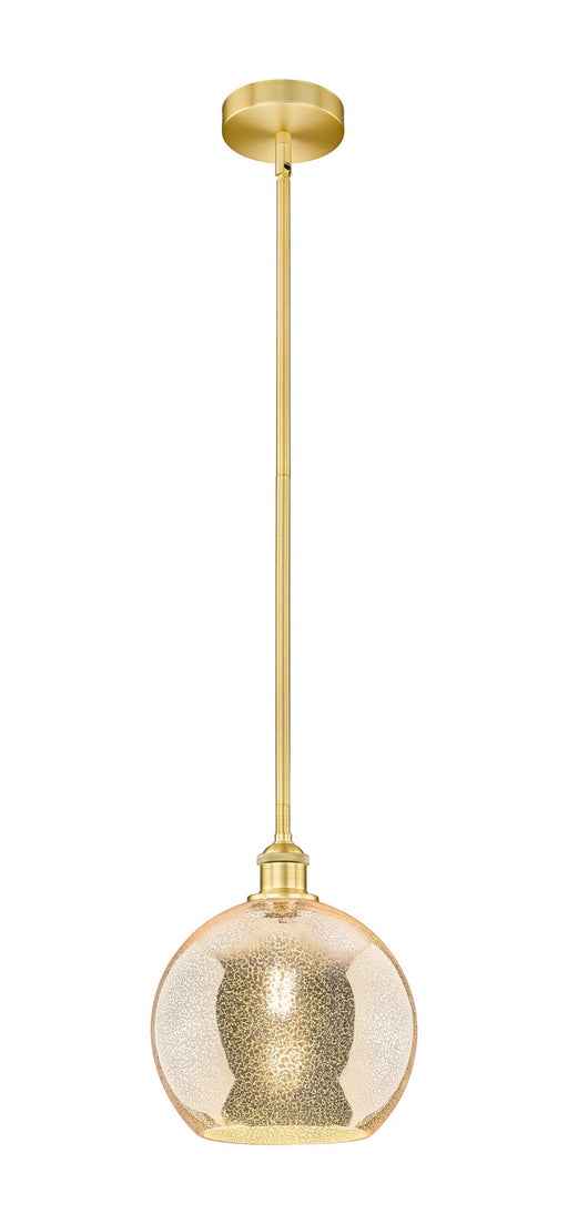 Innovations 616-1S-SG-G128-10 One Light Mini Pendant, Satin Gold