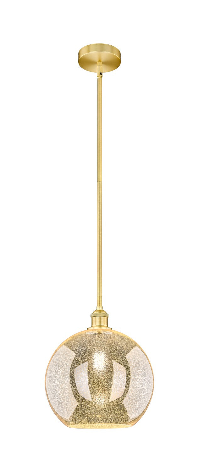 Innovations 616-1S-SG-G128-12 One Light Mini Pendant, Satin Gold