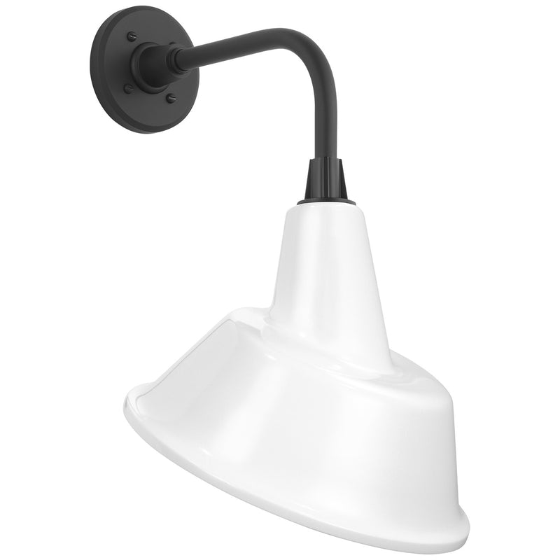 Visual Comfort Signature TOB 2808MBK/S3-WHT LED Barn Light, Matte Black