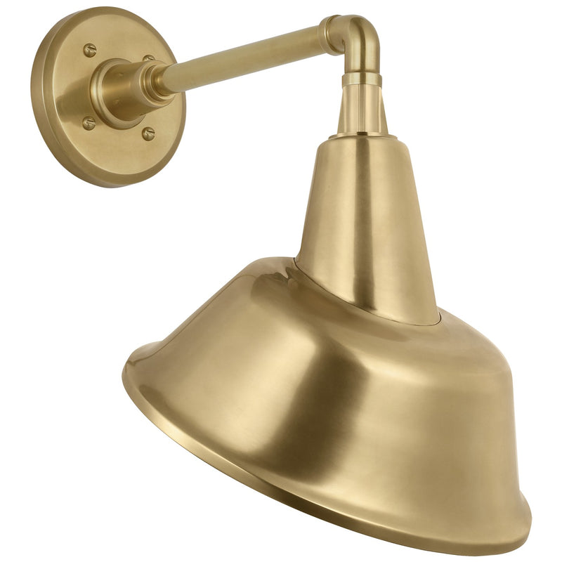 Visual Comfort Signature TOB 2811HAB/S3-HAB LED Barn Light, Hand-Rubbed Antique Brass
