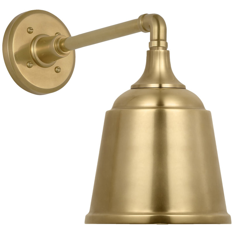 Visual Comfort Signature TOB 2811HAB/S5-HAB LED Barn Light, Hand-Rubbed Antique Brass