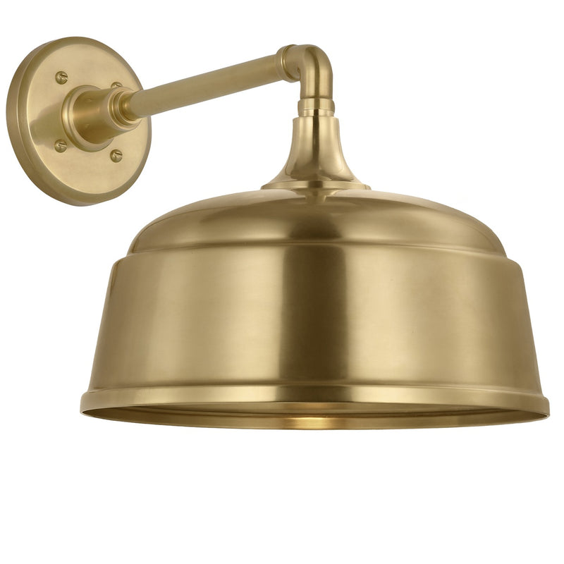 Visual Comfort Signature TOB 2811HAB/S6-HAB LED Barn Light, Hand-Rubbed Antique Brass