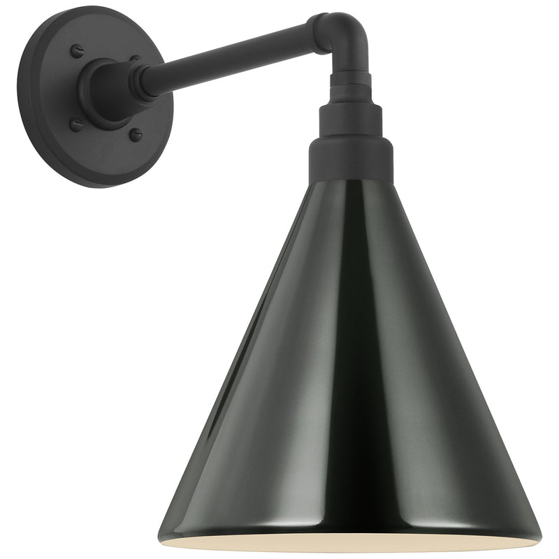 Visual Comfort Signature TOB 2811MBK/S10-G LED Barn Light, Matte Black