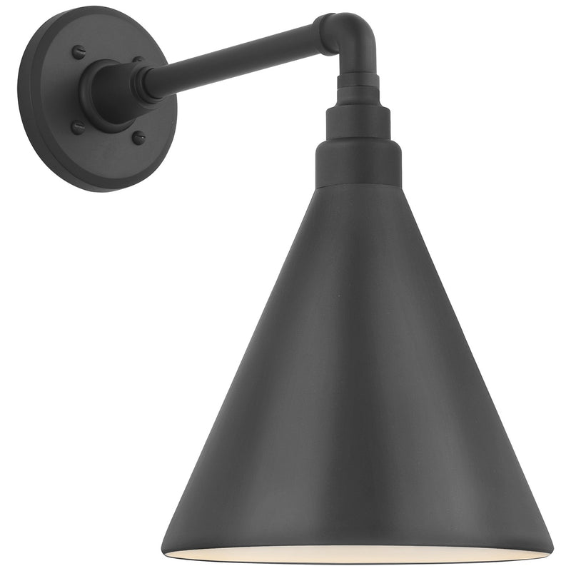 Visual Comfort Signature TOB 2811MBK/S10-MBK LED Barn Light, Matte Black