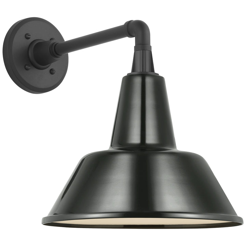 Visual Comfort Signature TOB 2811MBK/S1-G LED Barn Light, Matte Black