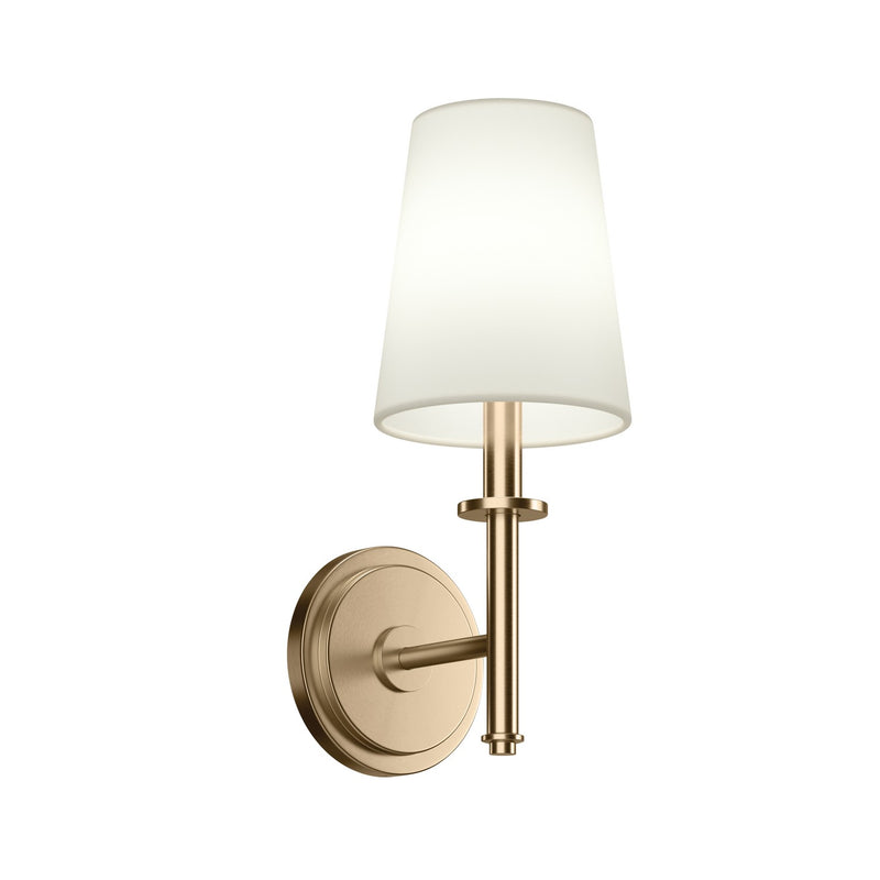 Kichler 52808CPZ One Light Wall Sconce, Champagne Bronze
