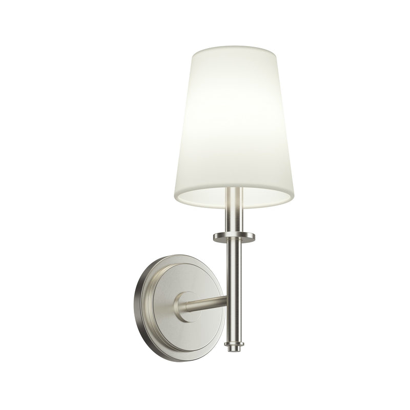 Kichler 52808NI One Light Wall Sconce, Brushed Nickel