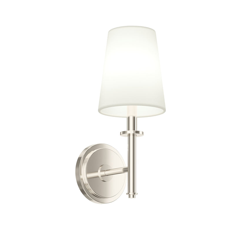 Kichler 52808PN One Light Wall Sconce, Polished Nickel