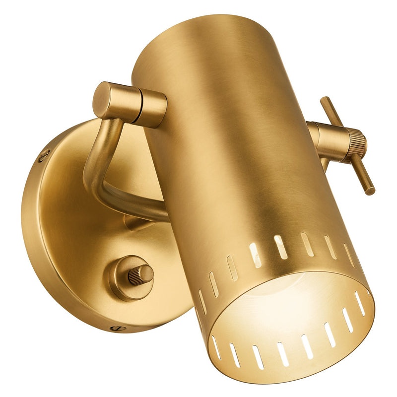 Kichler 52840LBR LED Wall Sconce, Lacquered Brass