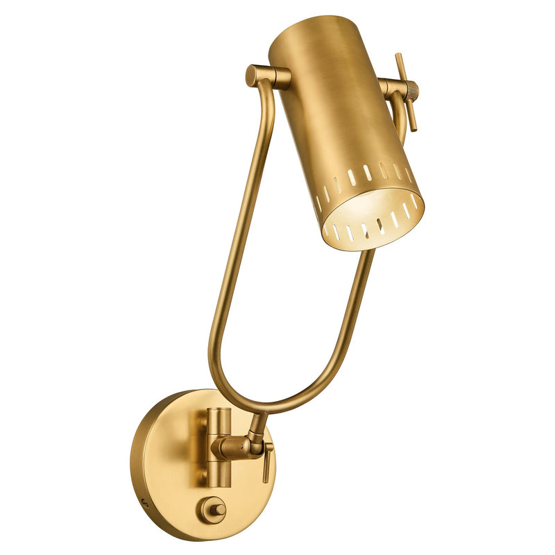 Kichler 52841LBR LED Wall Sconce, Lacquered Brass
