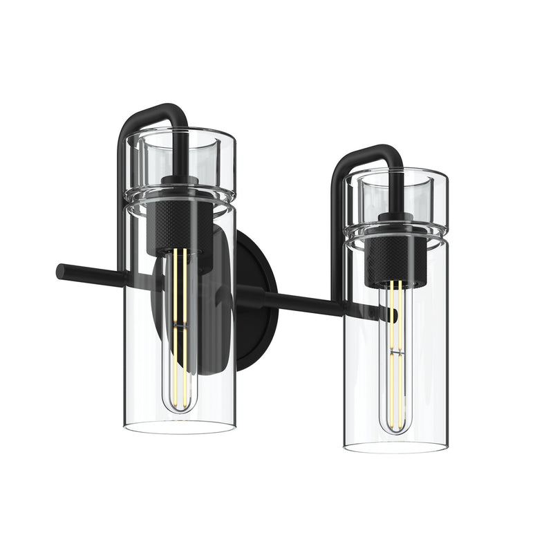 Kichler 55251BK Two Light Bath, Black