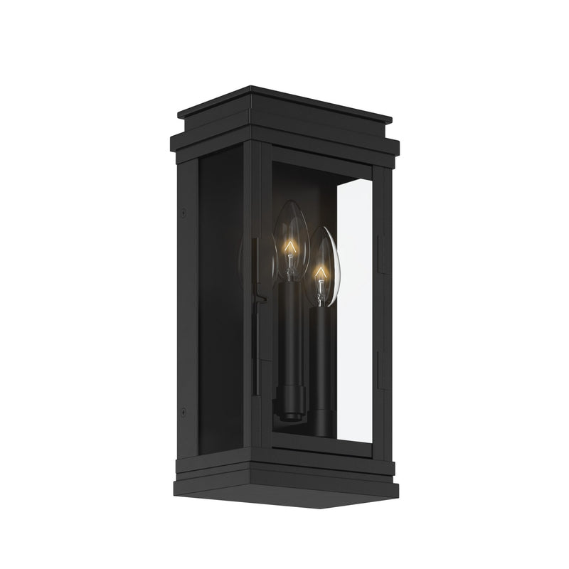 Kichler 59162BK Three Light Outdoor Wall Mount, Black