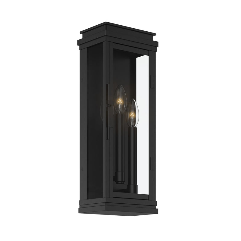 Kichler 59163BK Three Light Outdoor Wall Mount, Black