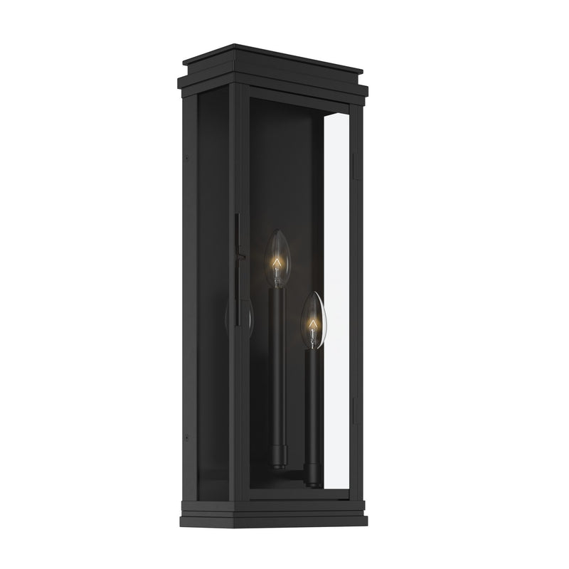 Kichler 59164BK Three Light Outdoor Wall Mount, Black
