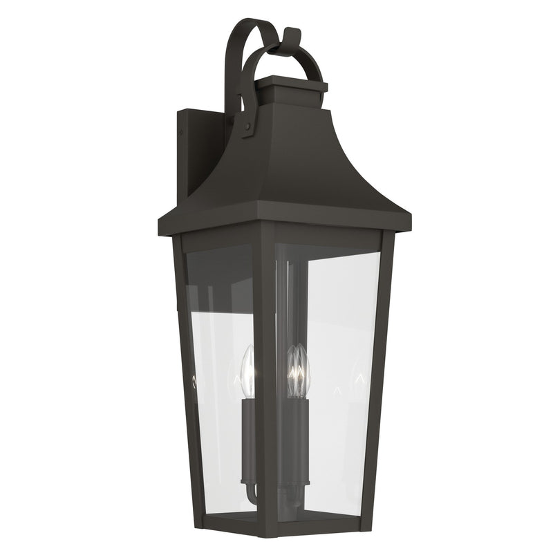 Kichler 59196OZ Three Light Outdoor Wall Mount, Olde Bronze