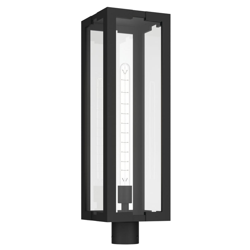 Kichler 59211BKT One Light Outdoor Post Lantern, Textured Black