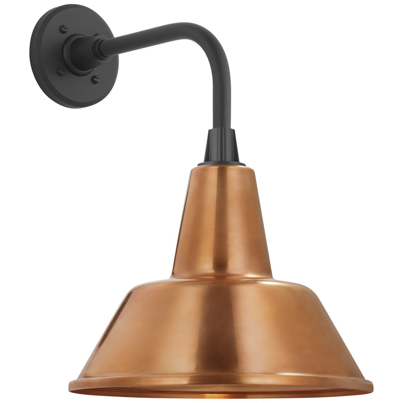 Visual Comfort Signature TOB 2808MBK/S1-SC LED Barn Light, Matte Black