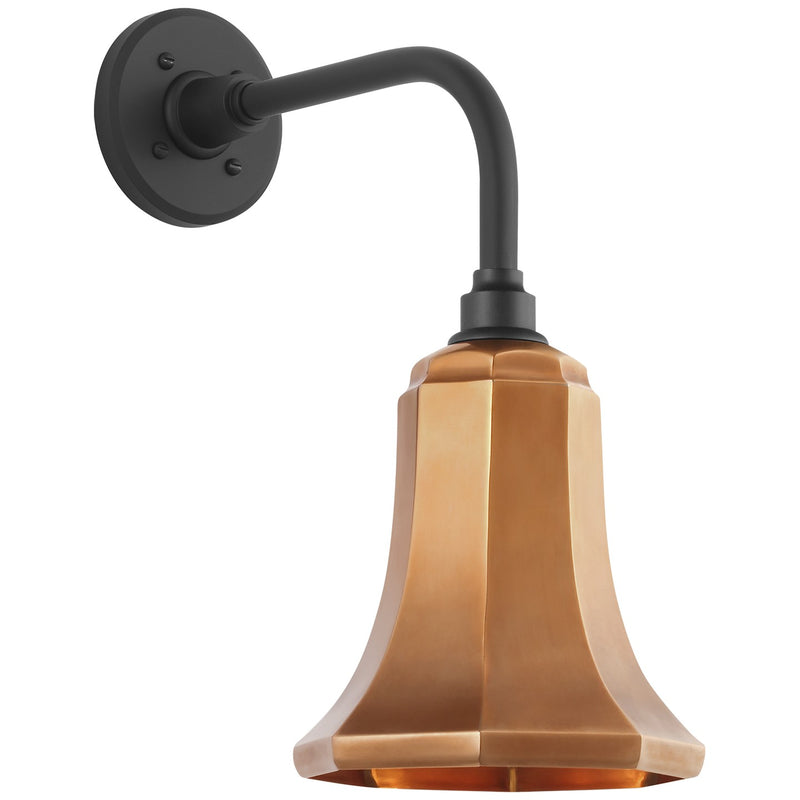 Visual Comfort Signature TOB 2808MBK/S8-SC LED Barn Light, Matte Black