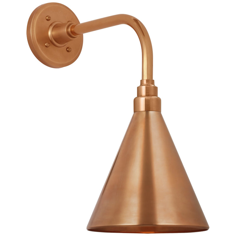 Visual Comfort Signature TOB 2808SC/S10-SC LED Barn Light, Soft Copper