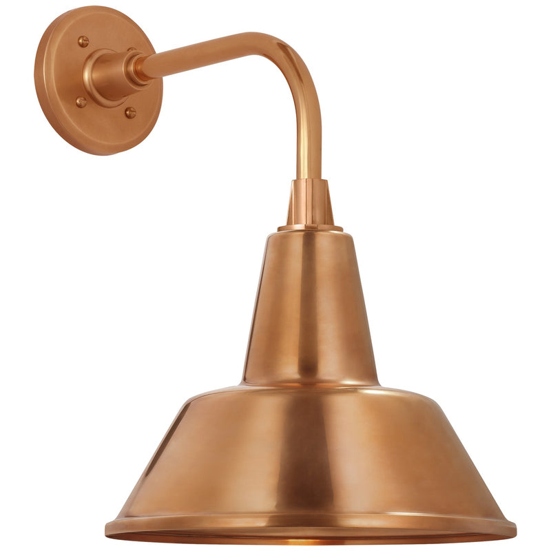 Visual Comfort Signature TOB 2808SC/S1-SC LED Barn Light, Soft Copper