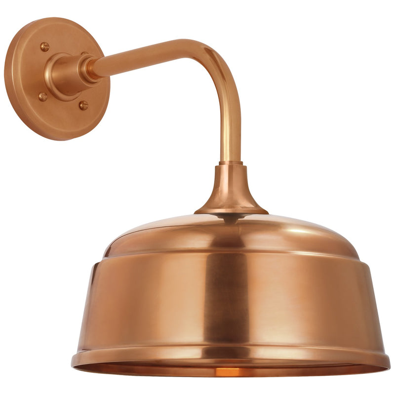Visual Comfort Signature TOB 2808SC/S6-SC LED Barn Light, Soft Copper