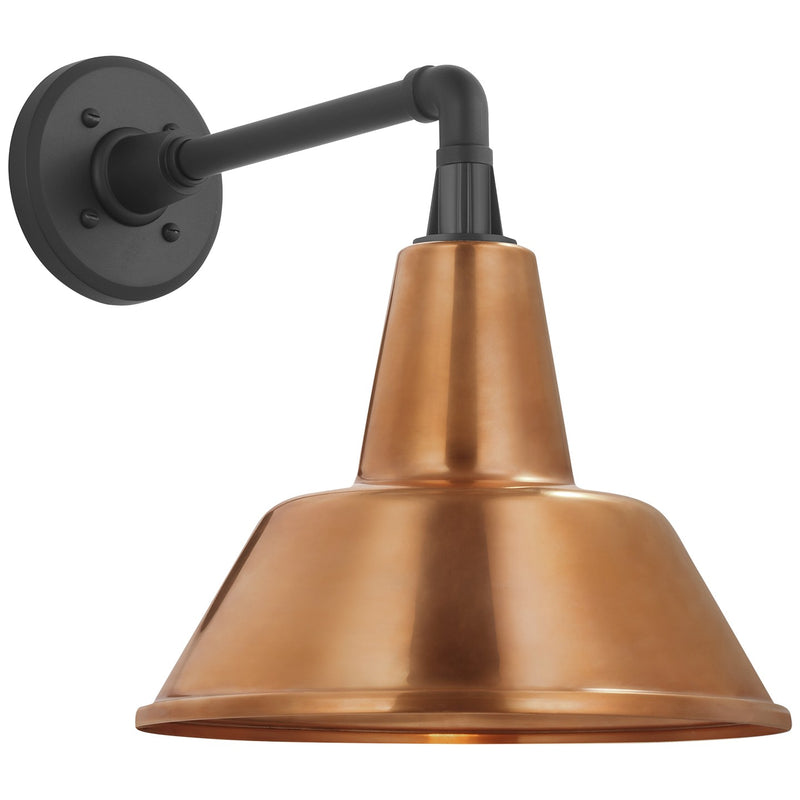 Visual Comfort Signature TOB 2811MBK/S1-SC LED Barn Light, Matte Black