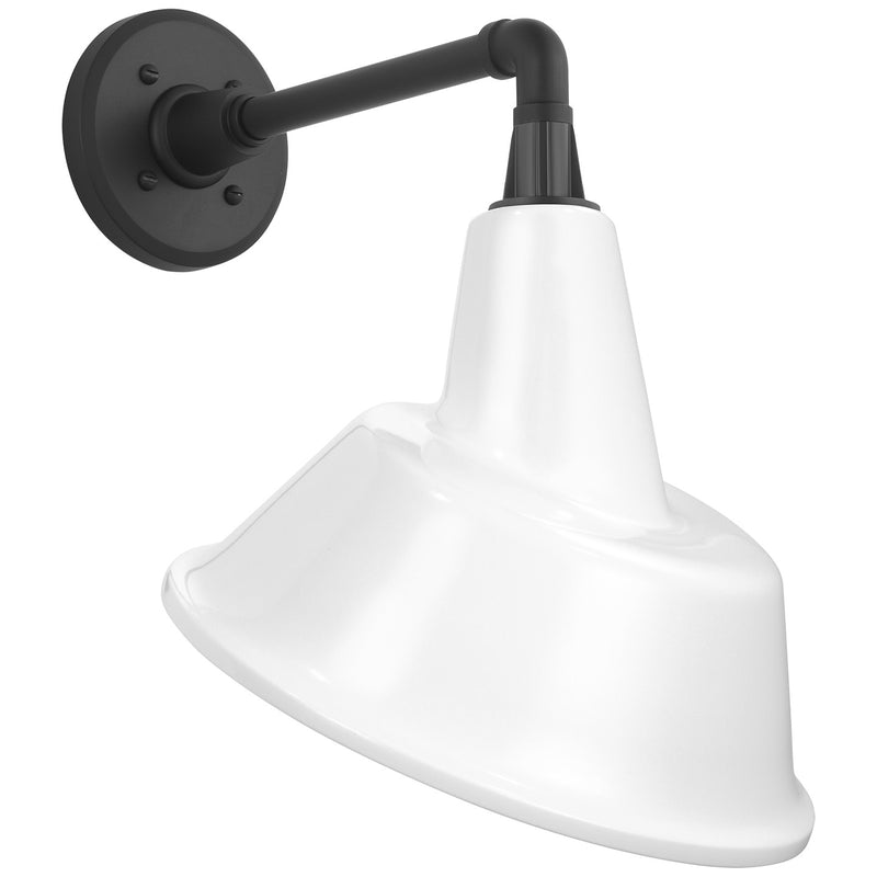 Visual Comfort Signature TOB 2811MBK/S3-WHT LED Barn Light, Matte Black