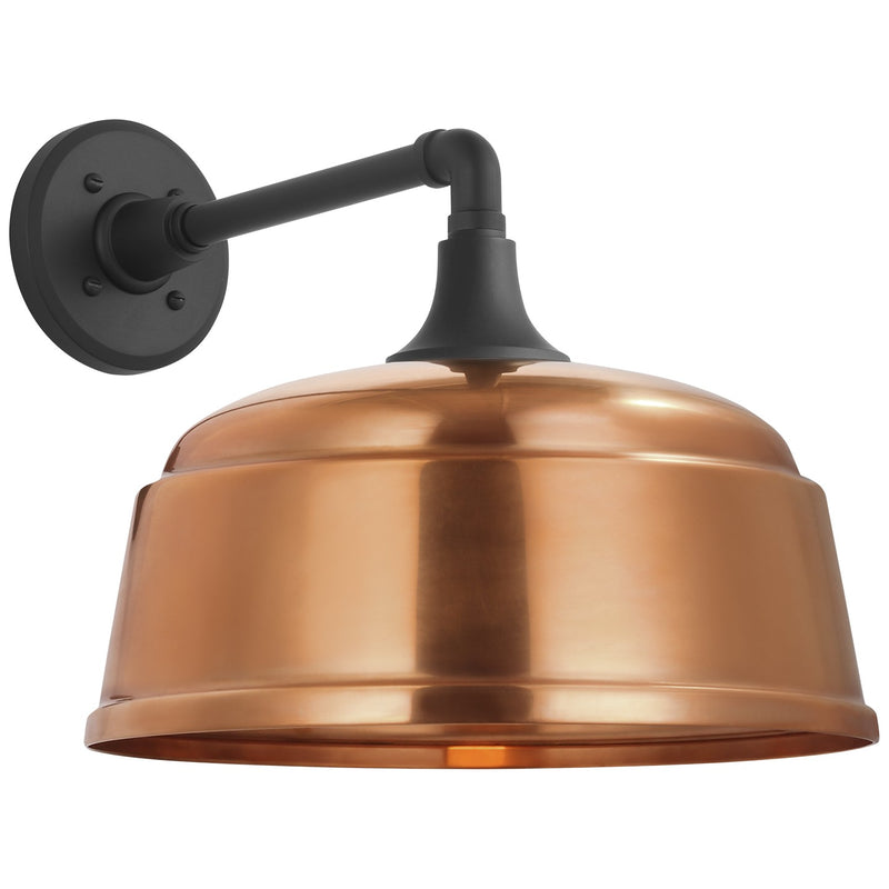 Visual Comfort Signature TOB 2811MBK/S6-SC LED Barn Light, Matte Black
