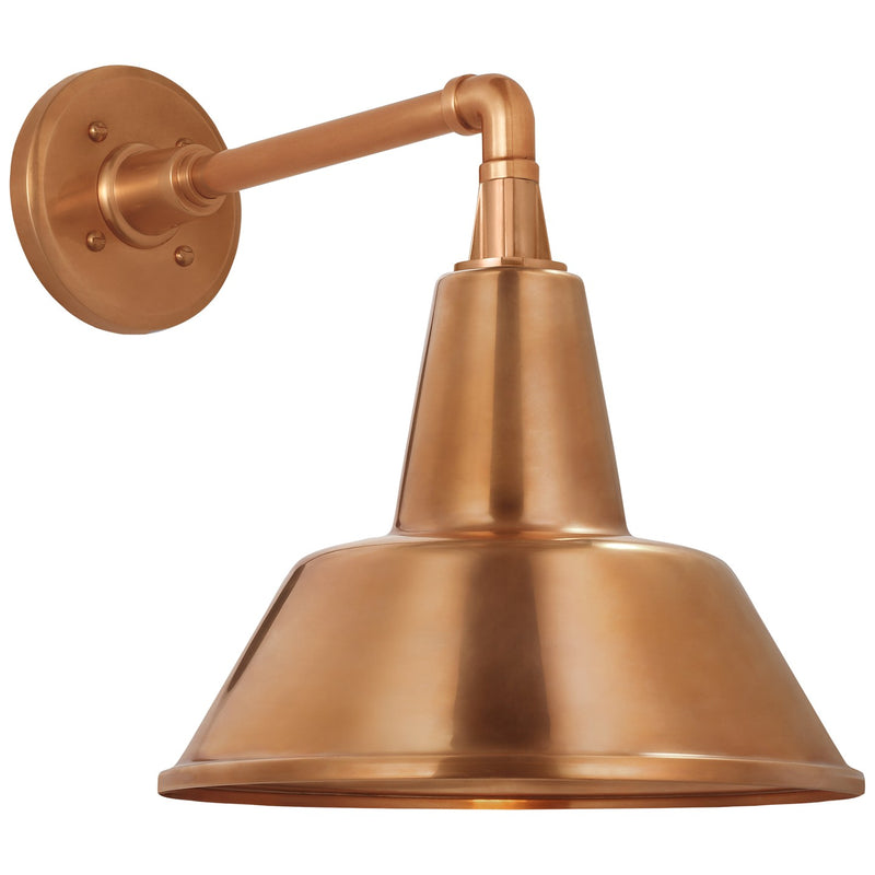 Visual Comfort Signature TOB 2811SC/S1-SC LED Barn Light, Soft Copper