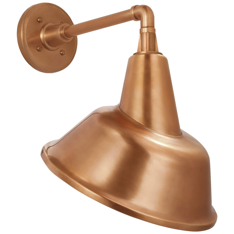Visual Comfort Signature TOB 2811SC/S3-SC LED Barn Light, Soft Copper