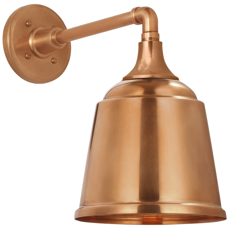 Visual Comfort Signature TOB 2811SC/S5-SC LED Barn Light, Soft Copper