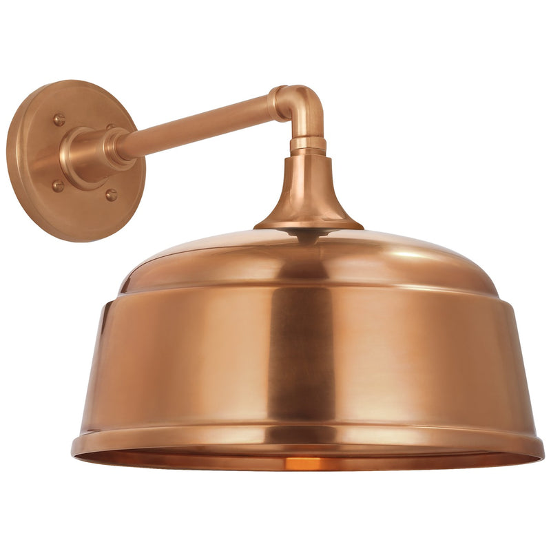 Visual Comfort Signature TOB 2811SC/S6-SC LED Barn Light, Soft Copper