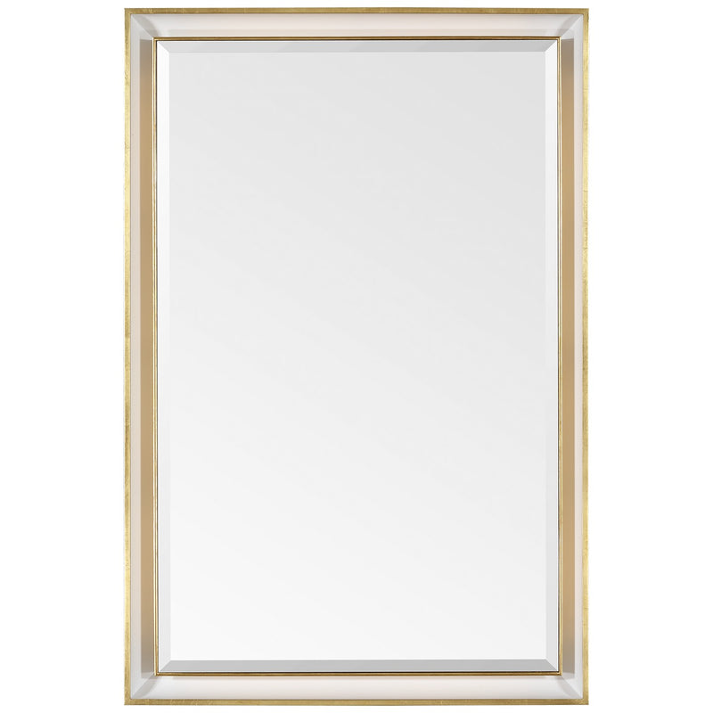 Visual Comfort Signature TOB 2965MI/G LED Mirror, Modern Iron and Gild