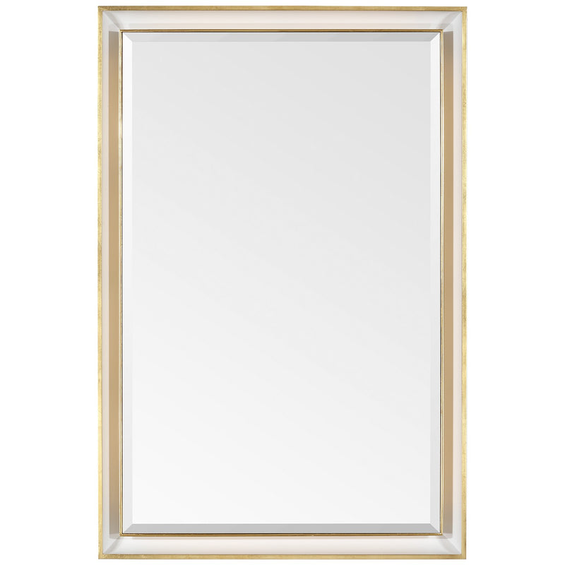 Visual Comfort Signature TOB 2965PN/G LED Mirror, Polished Nickel and Gild
