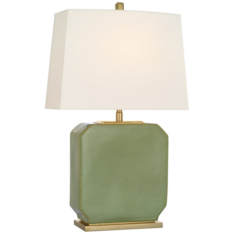 Visual Comfort Signature TOB 3617SKG-L LED Table Lamp, Silk Green