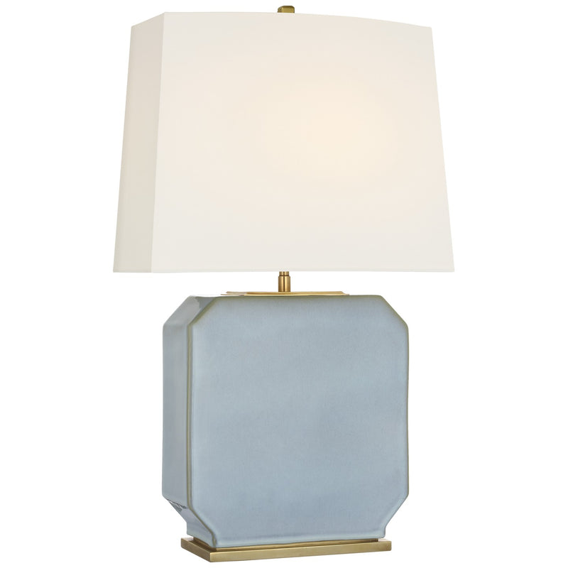 Visual Comfort Signature TOB 3618SKB-L LED Table Lamp, Silk Blue