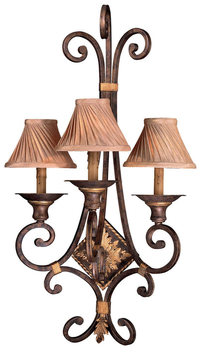 Metropolitan N2231-355 Three Light Wall Sconce, Golden Bronze