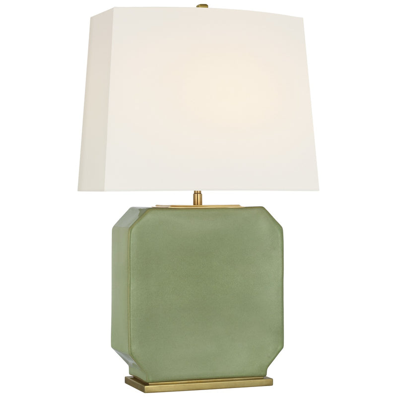 Visual Comfort Signature TOB 3618SKG-L LED Table Lamp, Silk Green