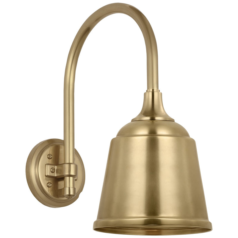 Visual Comfort Signature TOB 2814HAB/S5-HAB LED Barn Light, Hand-Rubbed Antique Brass