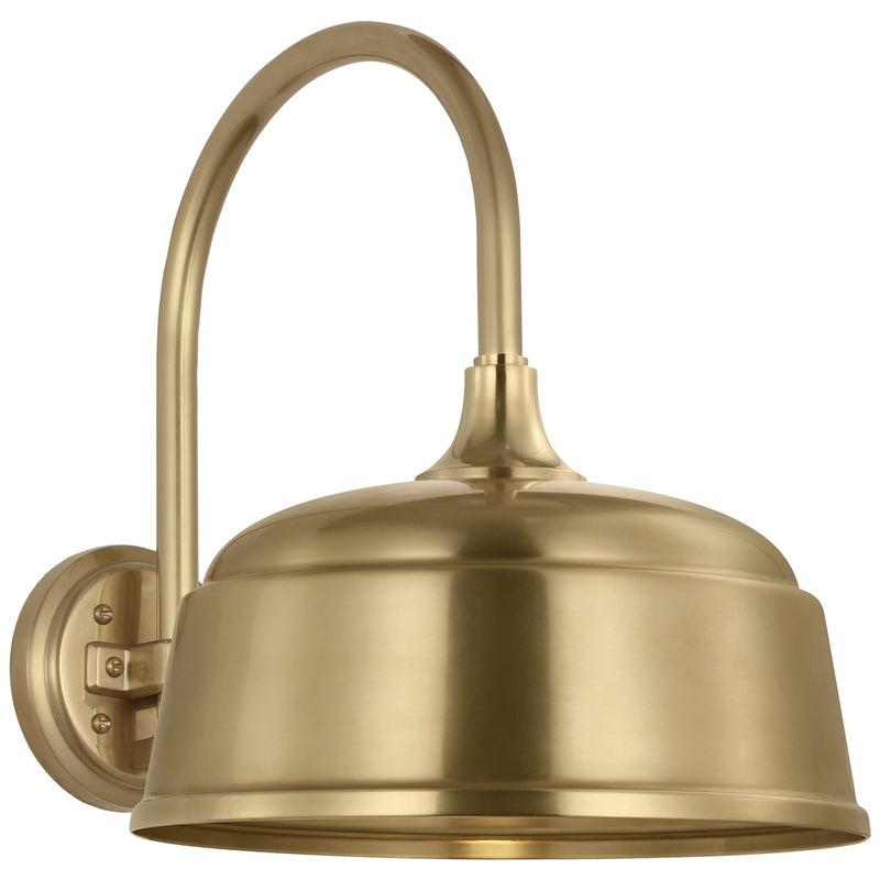 Visual Comfort Signature TOB 2814HAB/S6-HAB LED Barn Light, Hand-Rubbed Antique Brass