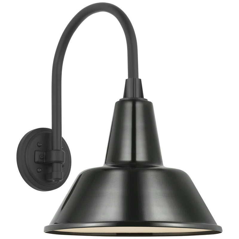 Visual Comfort Signature TOB 2814MBK/S1-G LED Barn Light, Matte Black