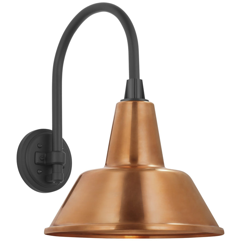 Visual Comfort Signature TOB 2814MBK/S1-SC LED Barn Light, Matte Black