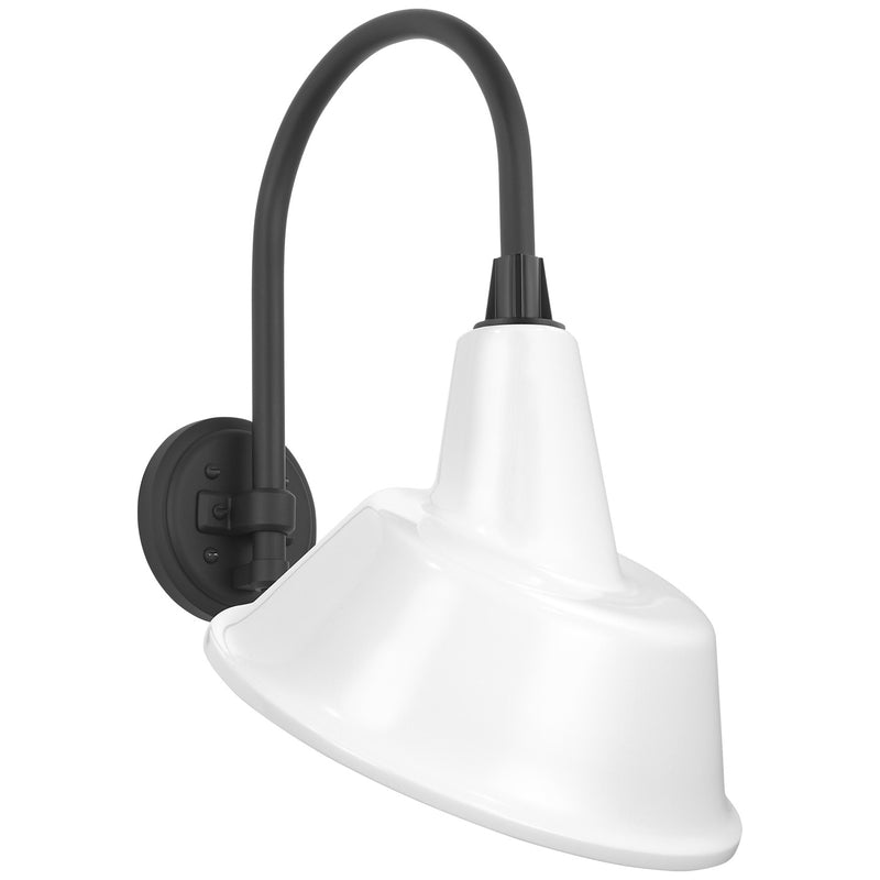 Visual Comfort Signature TOB 2814MBK/S3-WHT LED Barn Light, Matte Black