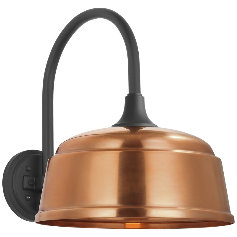 Visual Comfort Signature TOB 2814MBK/S6-SC LED Barn Light, Matte Black